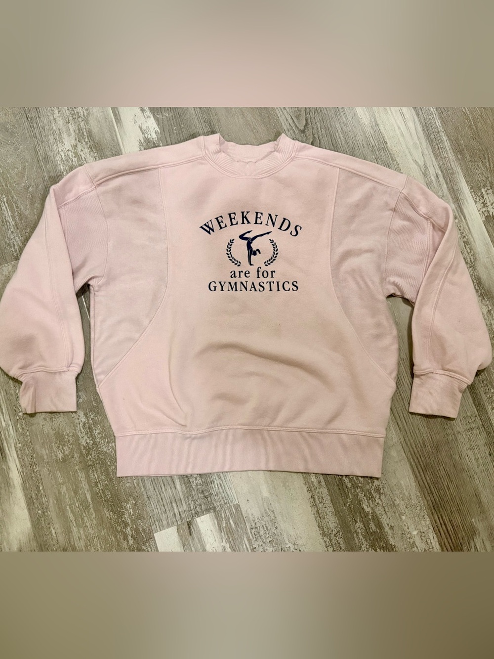 Weekend Gymnastics Pink Crewneck Sweatshirt